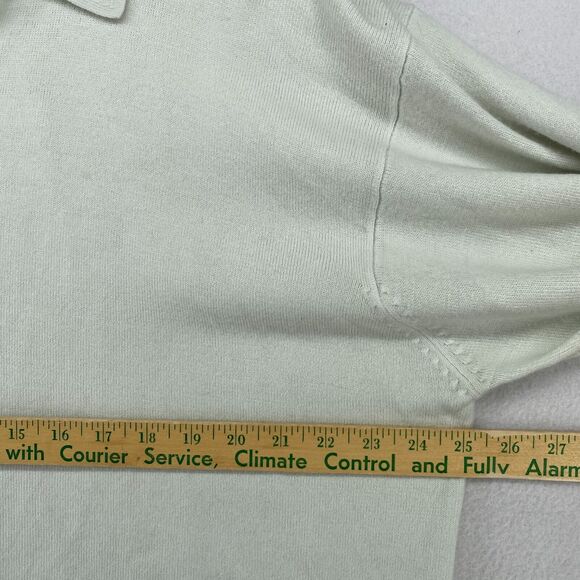 RE UNION Sweater Mens XL Grandpa Cardigan Button Down Off White Vintage - Picture 8 of 11